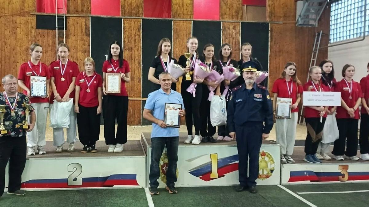 Призёры соревнований по пожарно-прикладному спорту